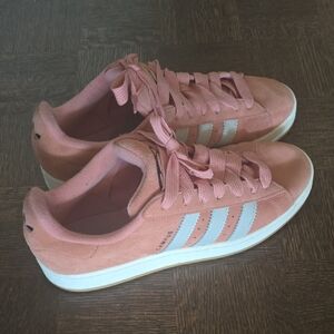 Adidas Men's Campus 00s Salmon Sneakers with White Stripes